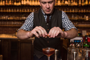 Kyle Sanders at Multnomah Whiskey Library in Portland